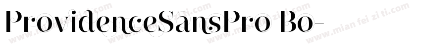 ProvidenceSansPro Bo字体转换